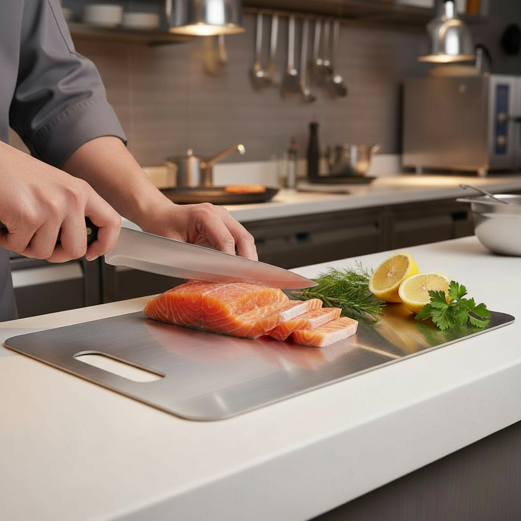 BladeBoard Edelstahl Schneidebrett
