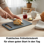 Frühstücksbrett / Kleines Schneidebrett 24,5 x 15cm perfekt für Brot am Morgen.