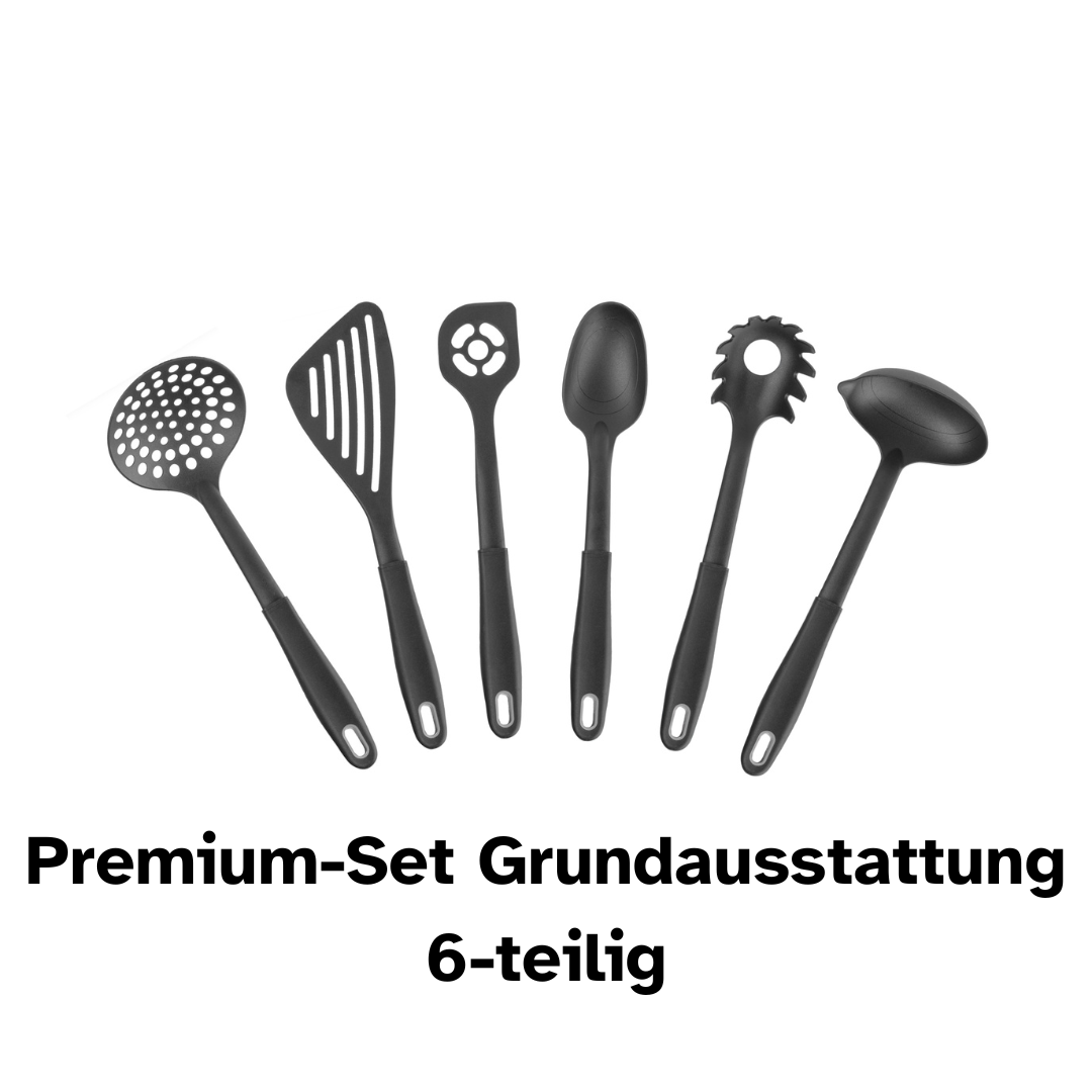Küchenhelfer-Set Premium | Grundausstattung Küchenutensilien | 6-Teilig