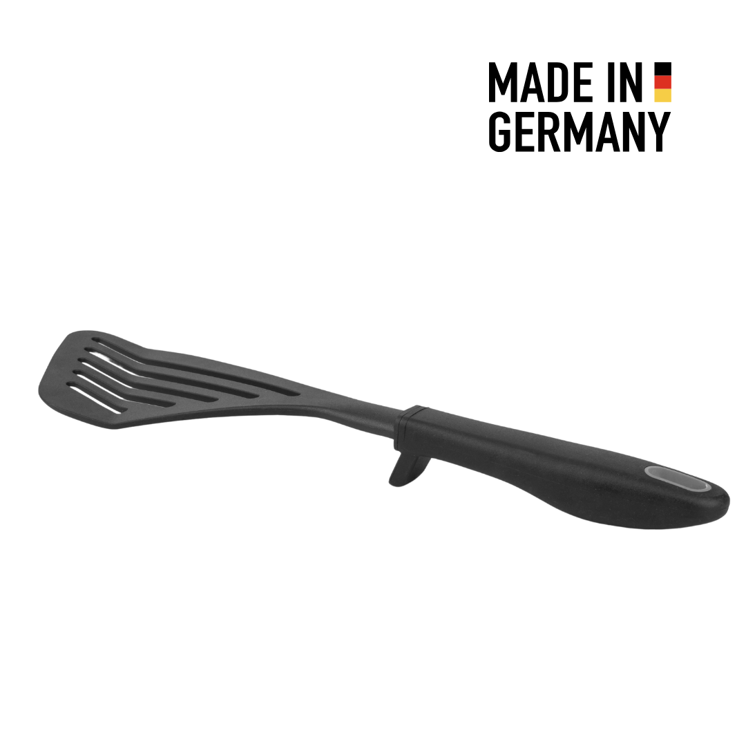 Premium Pfannenwender mit Abstellhilfe | Bratgutwender aus Kunststoff Hitzebeständig bis 270°C