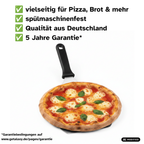 Pizzaschaufel Edelstahl | Premium Pizzaschieber Qualität aus Deutschland | spülmaschinengeeignet