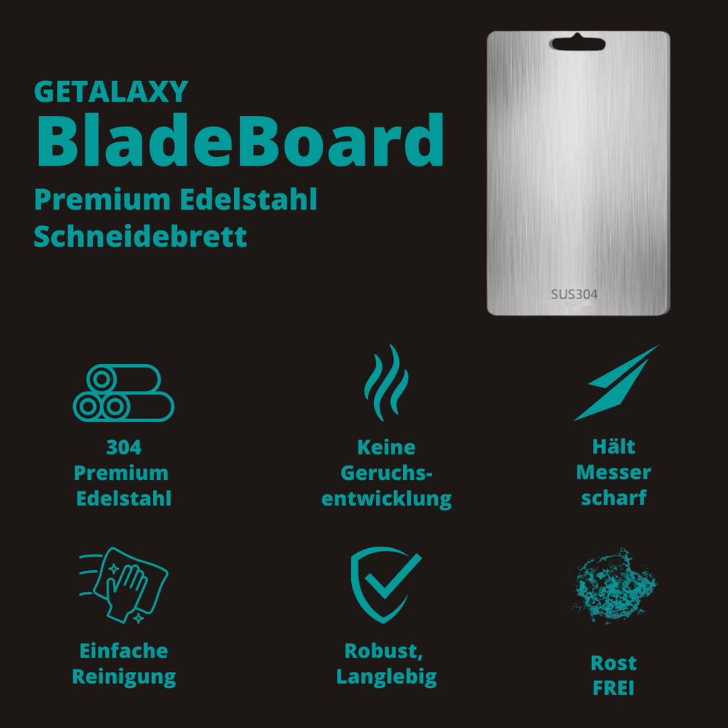 BladeBoard Edelstahl Schneidebrett