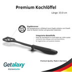 Premium Kochlöffel mit Abstellhilfe | Rührlöffel aus Kunststoff Hitzebeständig bis 270°C
