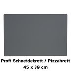 Profi Schneidebrett / Pizzabrett 45 x 30 cm schwarz