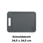 Schneidebrett 34,5 x 24,5 cm schwarz