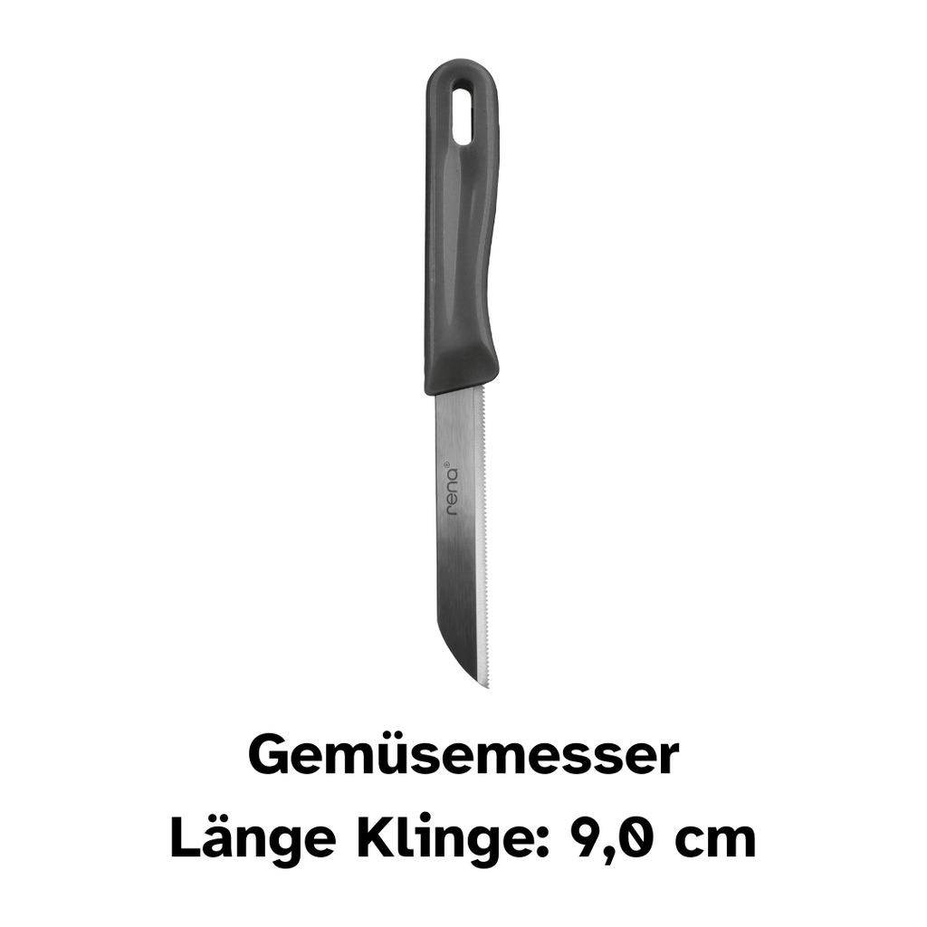 Premium Schneide-Set | 7-Teilig | Schäler, Schneider & Schneidebrett | Gemüsemesser