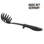 Premium Spaghettilöffel mit Abstellhilfe | Pastaheber hitzebeständig bis 270°C | Spülmaschinengeeignet