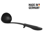 Premium Suppenkelle mit Abstellhilfe | Schöpflöffel spülmaschinenfest | Hitzebeständig bis 270°C