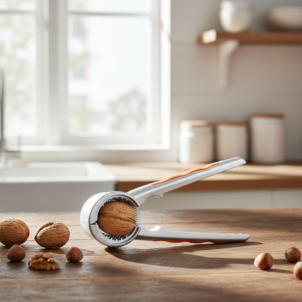 Nussknacker auf Holztheke